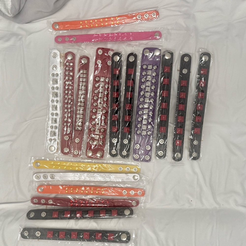 Studded Leather cuffs
